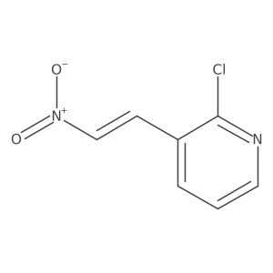 (E)-2-Chloro-3-(2-nitrovinyl)pyridine结构式