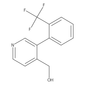 (3-(2-(Trifluoromethyl)phenyl)pyridin-4-yl)methanol Structure