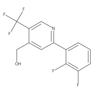 2-(2,3-Difluorophenyl)-5-(trifluoromethyl)pyridine-4-methanol Structure