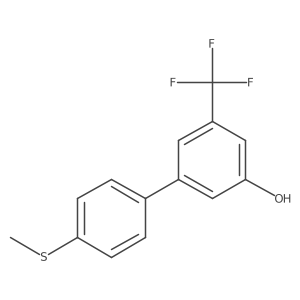 5-(4-Methylthiophenyl)-3-trifluoromethylphenol结构式