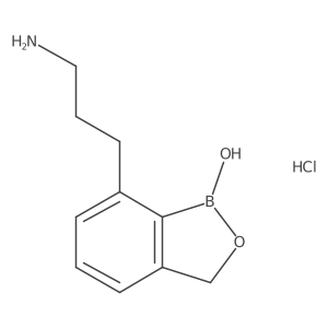 1,3-Dihydro-1-hydroxy-2,1-benzoxaborole-7-propanamine hydrochloride Structure