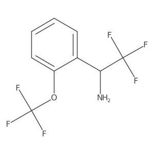 2,2,2-Trifluoro-1-(2-(trifluoromethoxy)phenyl)ethanamine结构式