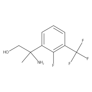 2-Amino-2-[2-fluoro-3-(trifluoromethyl)phenyl]propan-1-ol Structure