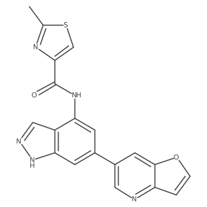 N-(6-furo[3,2-b]pyridin-6-yl-1H-indazol-4-yl)-2-methyl-1,3-thiazole-4-carboxamide Structure