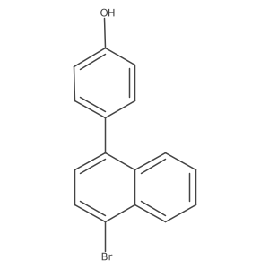 4-(1-Bromonaphthalen-4-yl)phenol Structure