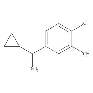 5-(Amino(cyclopropyl)methyl)-2-chlorophenol Structure