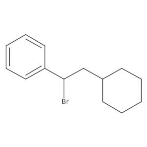 (1-Bromo-2-cyclohexylethyl)benzene Structure