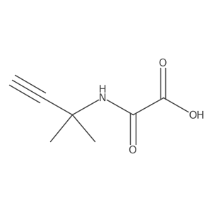 2-((2-Methylbut-3-yn-2-yl)amino)-2-oxoacetic acid结构式