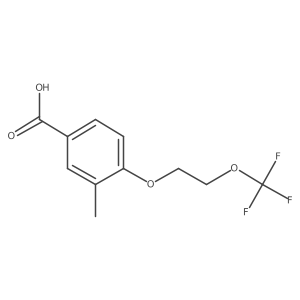 3-Methyl-4-[2-(trifluoromethoxy)ethoxy]benzoic acid Structure