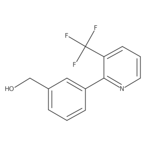 {3-[3-(Trifluoromethyl)pyridin-2-yl]phenyl}methanol Structure