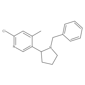 5-(1-Benzylpyrrolidin-2-yl)-2-chloro-4-methylpyridine Structure