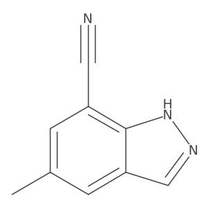 5-Methyl-1H-indazole-7-carbonitrile结构式