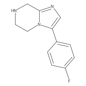 3-(4-Fluorophenyl)-5,6,7,8-tetrahydroimidazo[1,2-A]pyrazine结构式