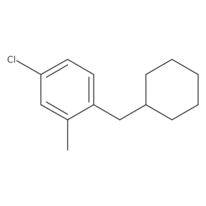 4-Chloro-1-(cyclohexylmethyl)-2-methylbenzene Structure