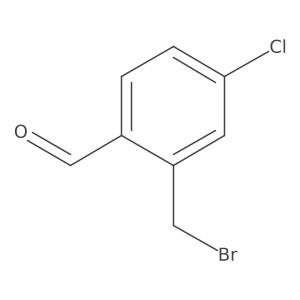 2-(Bromomethyl)-4-chlorobenzaldehyde结构式
