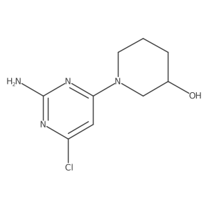 1-(2-Amino-6-chloropyrimidin-4-yl)piperidin-3-ol Structure