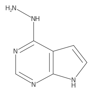 4-Hydrazino-7h-pyrrolo[2,3-d]pyrimidine Structure
