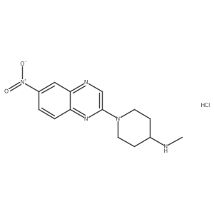 N-methyl-1-(6-nitroquinoxalin-2-yl)piperidin-4-amine hydrochloride Structure