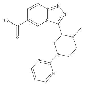 3-(1-Methyl-4-(pyrimidin-2-yl)piperazin-2-yl)-[1,2,4]triazolo[4,3-a]pyridine-6-carboxylic acid Structure