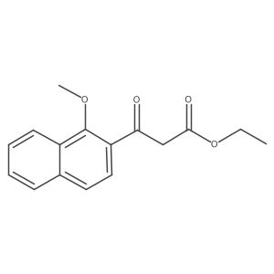 Ethyl 3-(1-methoxynaphthalen-2-yl)-3-oxopropanoate Structure