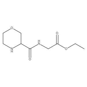 Ethyl (morpholine-3-carbonyl)glycinate Structure