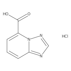 [1,2,4]Triazolo[1,5-a]pyridine-5-carboxylic acid hydrochloride结构式