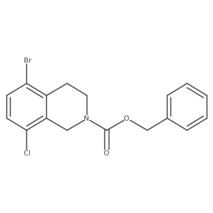 Benzyl 5-bromo-8-chloro-1,2,3,4-tetrahydroisoquinoline-2-carboxylate Structure