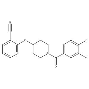 2-((1-(3,4-Difluorobenzoyl)piperidin-4-yl)oxy)nicotinonitrile结构式