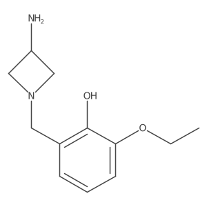 2-[(3-Aminoazetidin-1-yl)methyl]-6-ethoxyphenol结构式