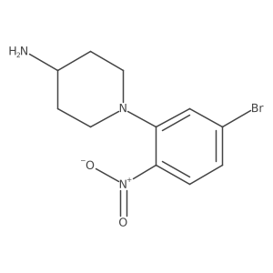 1-(5-Bromo-2-nitrophenyl)piperidin-4-amine Structure