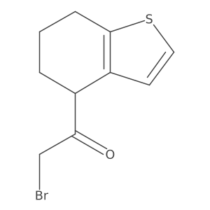 2-Bromo-1-(4,5,6,7-tetrahydro-1-benzothiophen-4-yl)ethanone Structure