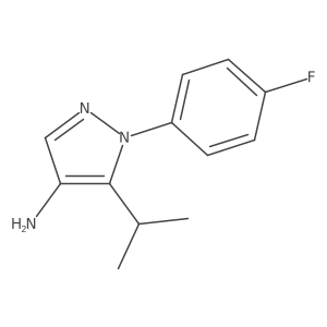1-(4-Fluorophenyl)-5-isopropyl-pyrazol-4-amine Structure