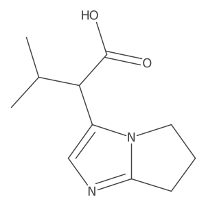 3-methyl-2-{5H,6H,7H-pyrrolo[1,2-a]imidazol-3-yl}butanoic acid结构式