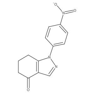 1-(4-Nitrophenyl)-6,7-dihydro-1H-indazol-4(5H)-one结构式