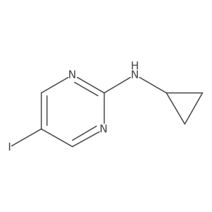 N-Cyclopropyl-5-iodopyrimidin-2-amine Structure