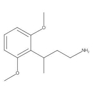 3-(2,6-Dimethoxyphenyl)butan-1-amine Structure