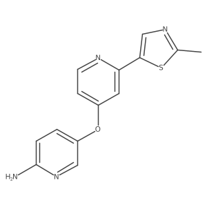 5-((2-(2-Methylthiazol-5-yl)pyridin-4-yl)oxy)pyridin-2-amine Structure