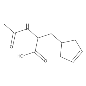 3-(Cyclopent-3-en-1-yl)-2-acetamidopropanoic acid Structure