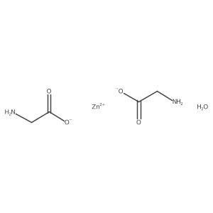 Glycine zinc salt monohydrate Structure