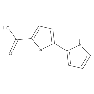 5-(1H-pyrrol-2-yl)thiophene-2-carboxylic acid结构式