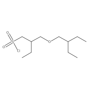 2-[(2-Ethylbutoxy)methyl]butane-1-sulfonyl chloride Structure