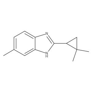 2-(2,2-dimethylcyclopropyl)-6-methyl-1H-1,3-benzodiazole结构式