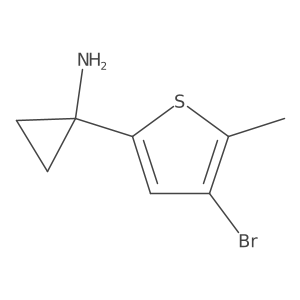 1-(4-Bromo-5-methylthiophen-2-yl)cyclopropan-1-amine Structure