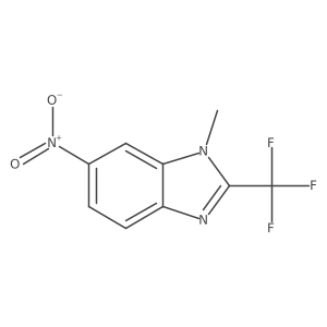 1H-Benzimidazole, 1-methyl-6-nitro-2-(trifluoromethyl)- Structure