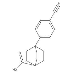 4-(4-Cyanophenyl)bicyclo[2.2.2]octane-1-carboxylic acid Structure