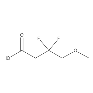 3,3-Difluoro-4-methoxybutanoic acid结构式