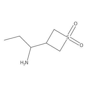 3-(1-Aminopropyl)-1lambda6-thietane-1,1-dione结构式
