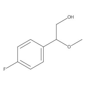 2-(4-Fluorophenyl)-2-methoxyethan-1-ol Structure