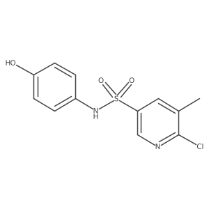 6-chloro-N-(4-hydroxyphenyl)-5-methylpyridine-3-sulfonamide Structure