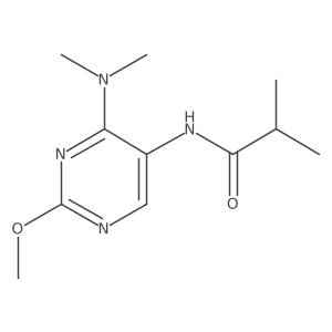 N-(4-(dimethylamino)-2-methoxypyrimidin-5-yl)isobutyramide Structure